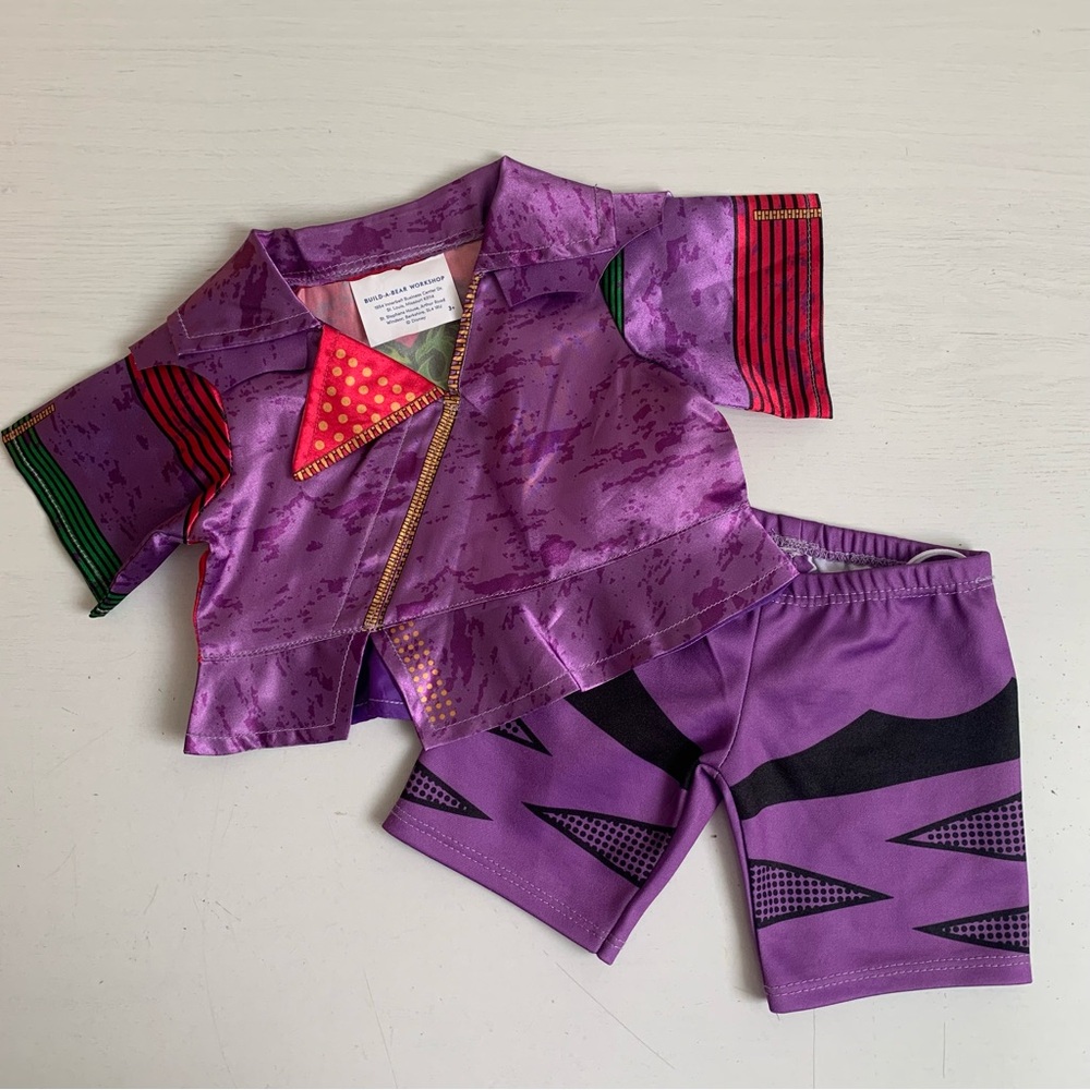 Build A Bear BABW Disney Descendants Mal 2pc Outfit Costume